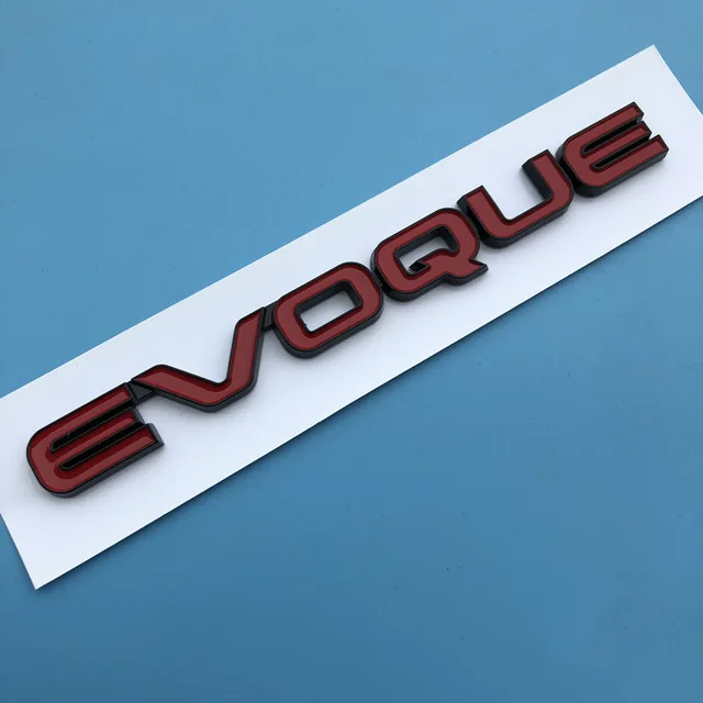 black red DIY буквы эмблема значок для Range Rover SV автобиография спорт EVOQUE HSE автомобильный стайлинг переоборудование средний капот багажник логотип наклейка - Цвет: black red