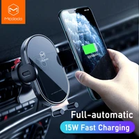 mcdodo 15w fast qi car phone holder wireless charger automatic gravity air vent clip stand for iphone 11 x huawei xiaomi in car