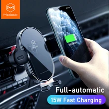 Mcdodo 15W Fast Qi Car Phone Holder Wireless Charger Automatic Gravity Air Vent Clip Stand For iPhone 11 X Huawei xiaomi in Car