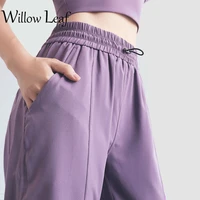 willow leaf 2021 women sweatpants baggy sports pants oversized streetwear high waisted trousers joggers femme pants casual