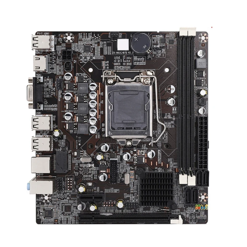 

H61 Motherboard LGA 1155 DDR3 Memory 16GB Micro-ATX Desktop Mainboard for LGA1155 Socket Core I3 I5 I7 Xeon CPU