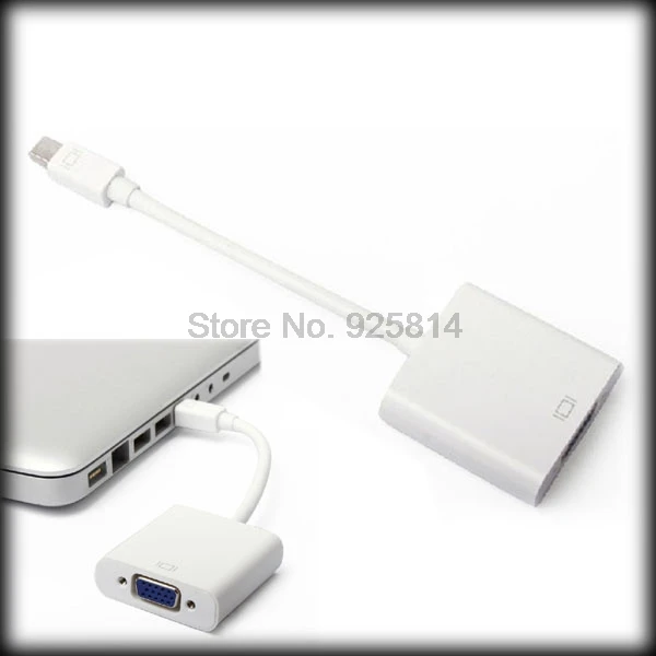 Через DHL или EMS 100 шт Мини dp в vga кабель конвертер адаптер для Apple Macbook Mac Pro Air|mini to vga|dp