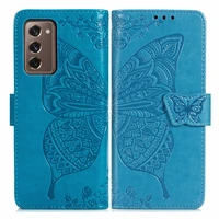 fashion beautiful 3d butterfly flip wallet leather case cover for samsung galaxy z fold 2 5g z fold 3 fold2 fold3 funda coque