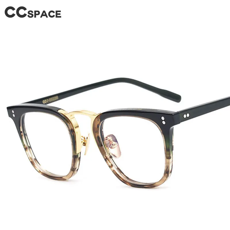 49309 Ретро ацетатные оправы для очков из чистого титана мужчин и женщин оптические