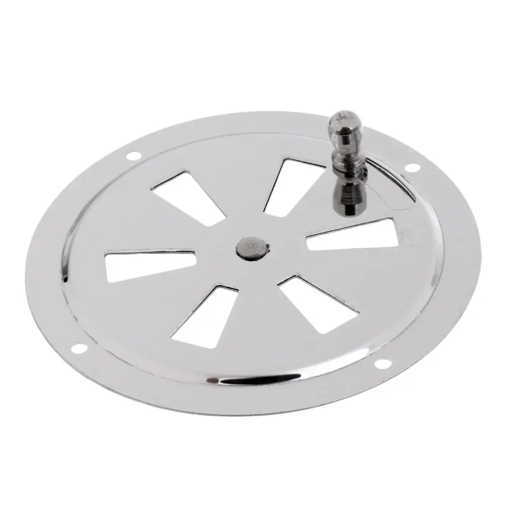 

MagiDeal Hot 30mm Butterfly Boat Round Louvered Vent Cover With Side Knob Marine Stainless Steel for Surfing Rowing Boat Sports