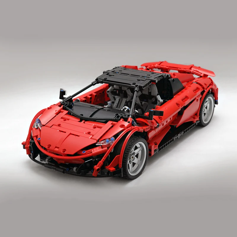 Новая красная версия MOC 6331 McLarens 675 LT Spider спортивный автомобиль набор подходит Technic