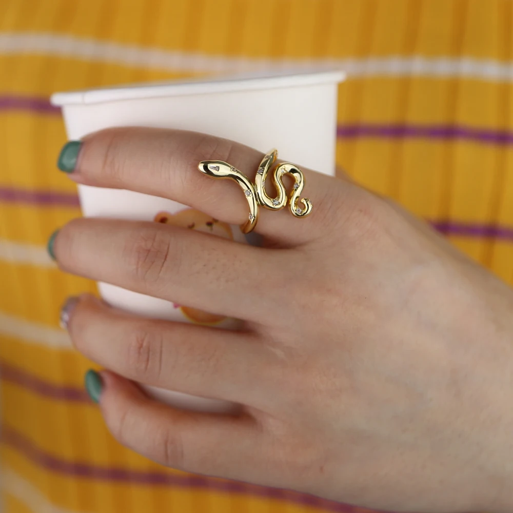 Витое кольцо в виде змеи с животными для женщин свадебные кольца ювелирные
