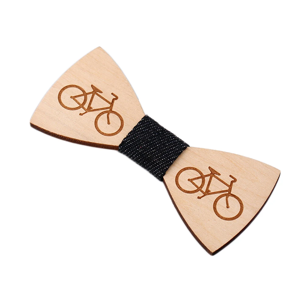 Новый деревянный галстук-бабочка с цветочным рисунком для мужчин свадебного