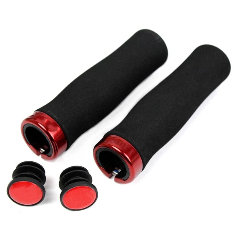 

Bike Grips Cycling Grip for Bicycle Handle Lockable MTB Road biking Handlebar Grip lock Aluminum Alloy + Sponge Parts only