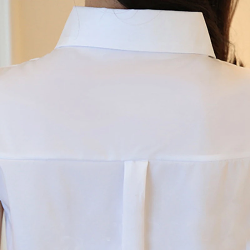 Темно синий женский топ с круглым отложным воротником коротким рукавом на