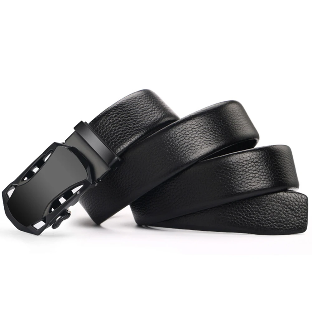 Мужская Автоматическая пряжка ремень поясной кожаные аксессуары для джинсов
