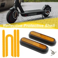 2pcs safety reflective rear wheel hub covers protective back shell for xiaomi electric scooter pro 21s m365 scooter accessories
