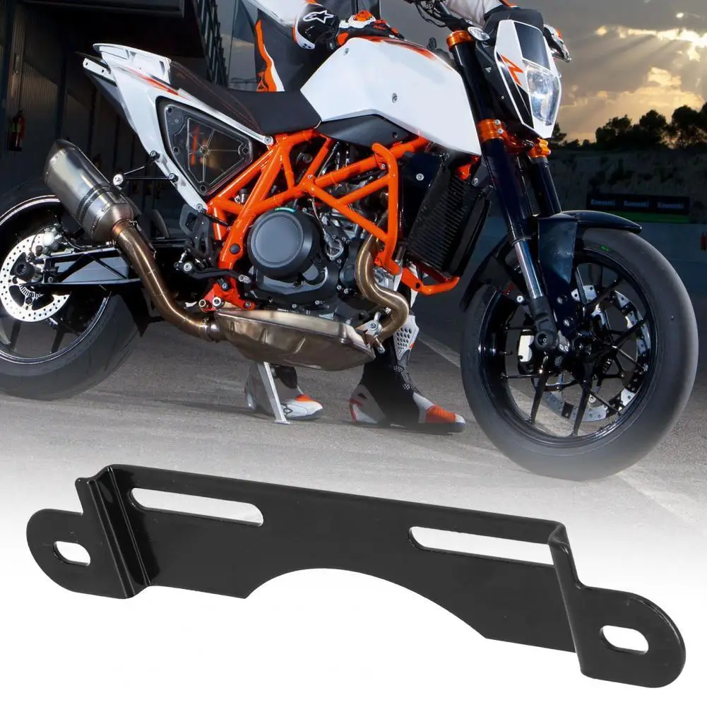

Durable Motorcycle License Plate Holder Sturdy Rust-proof Replacement Black Number Plate Bracket Easy Installation for KTM390