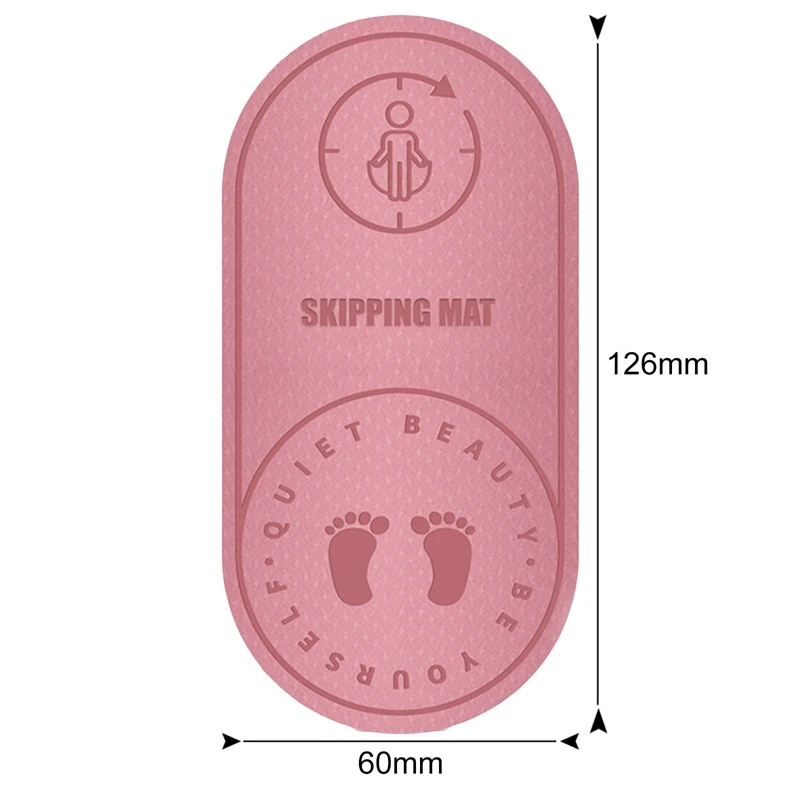

Jump Rope Yoga Mat TPE Skipping Floor Workouts for Sports Non Slip Textured Thick 6/8mm High Density to Avoid Sore Knees Perfect