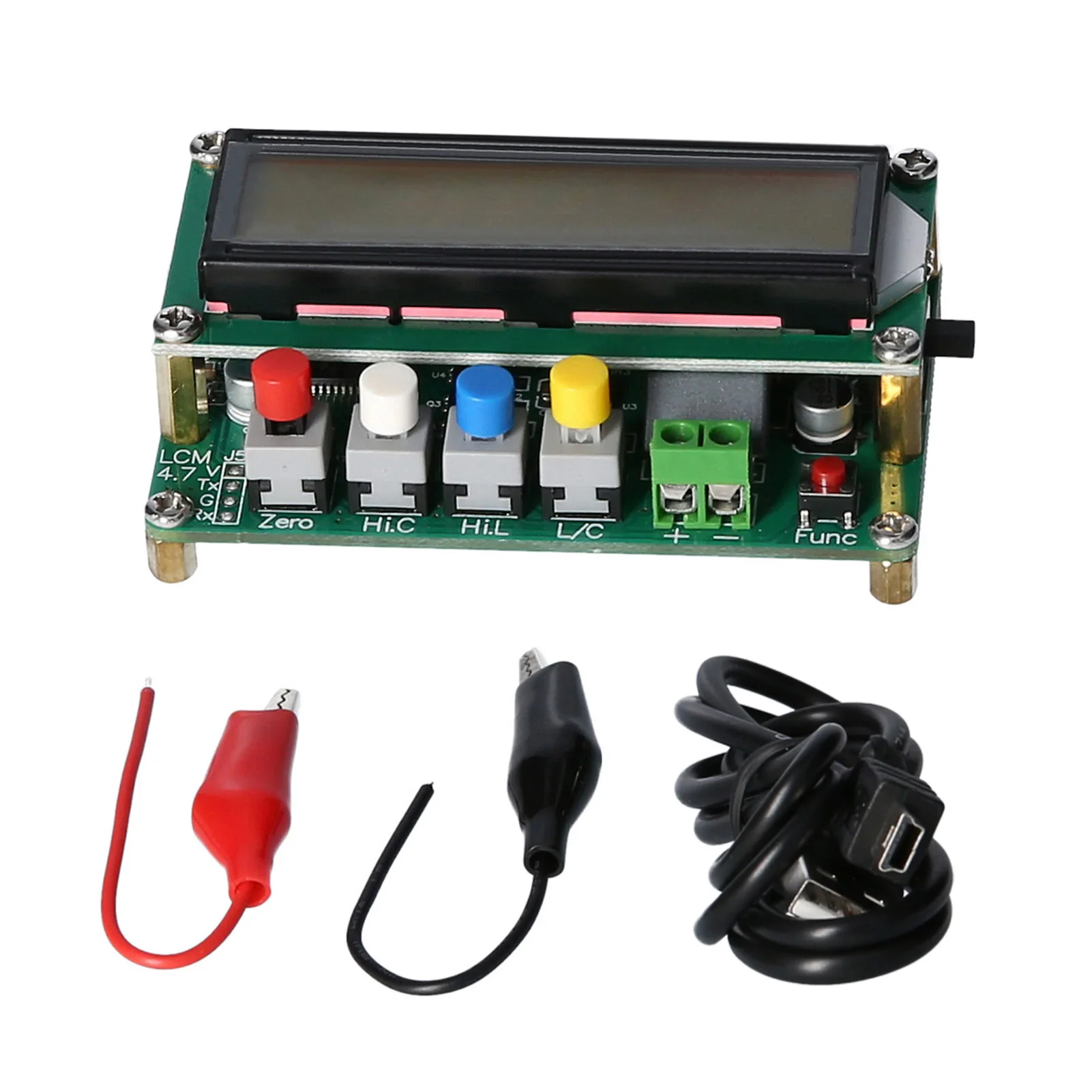 LC100-A Digital LCD Capacitance Meter High Precision Inductance L C 1pF-100mF 1uH-100H，with Test Clip | Инструменты