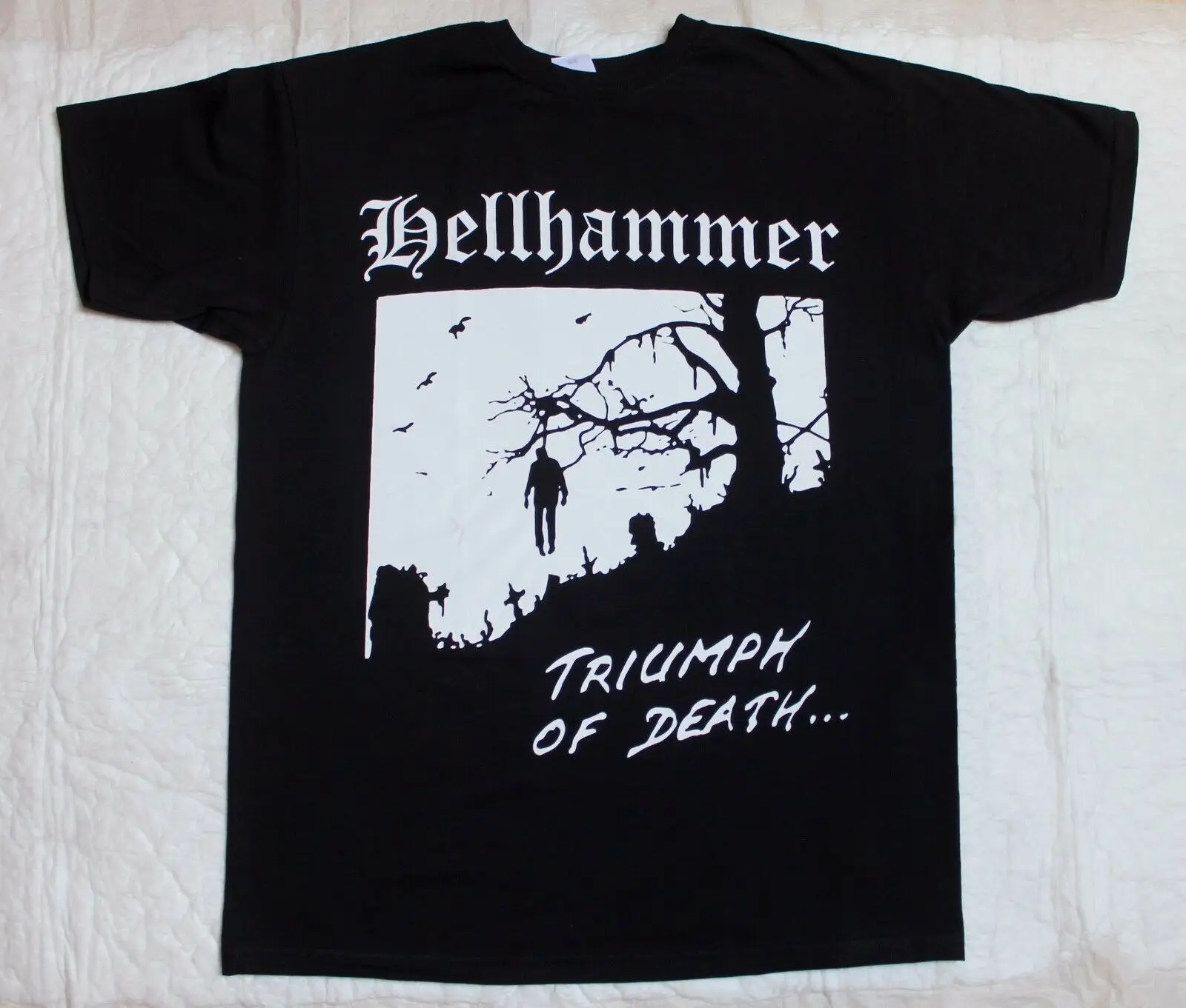Hellhammer T Of Deathྏ кельтский Фрост триптикон Новая Черная футболка|Мужские