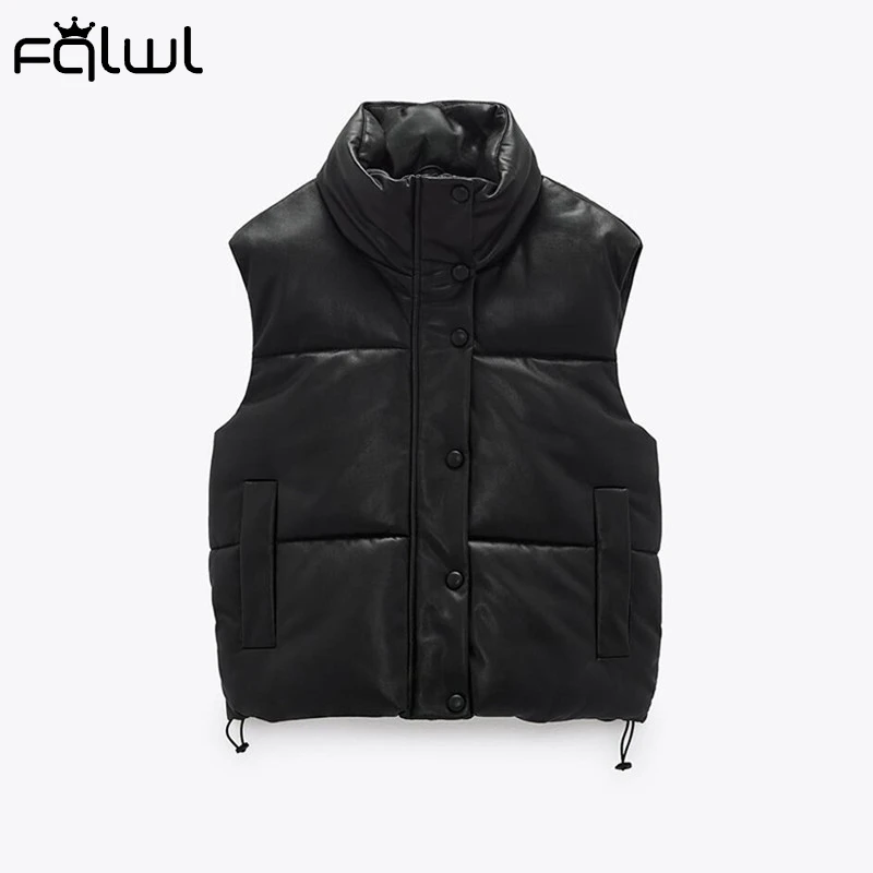 FQLWL зимняя водолазка пузырьковое пуховое пальто и куртки для женщин 2020 черный