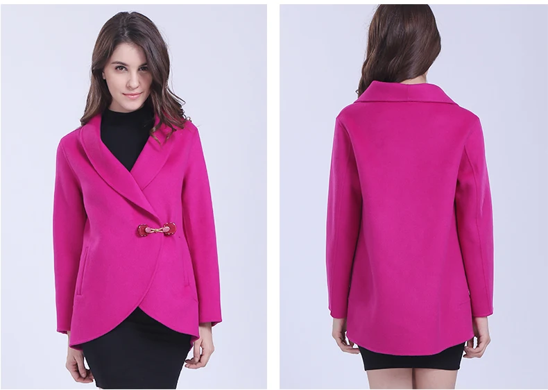 Повседневные кашемировые женские пальто 2020 с двумя сторон шерстяное женское