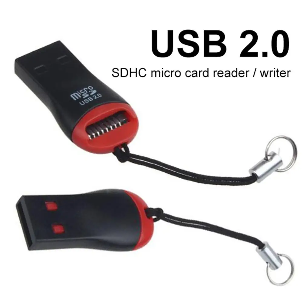 High Speed Mini Portable USB 2.0 Micro Secure Digital SDHC TF Memory Card Reader Adapter Drive Laptop Accessories