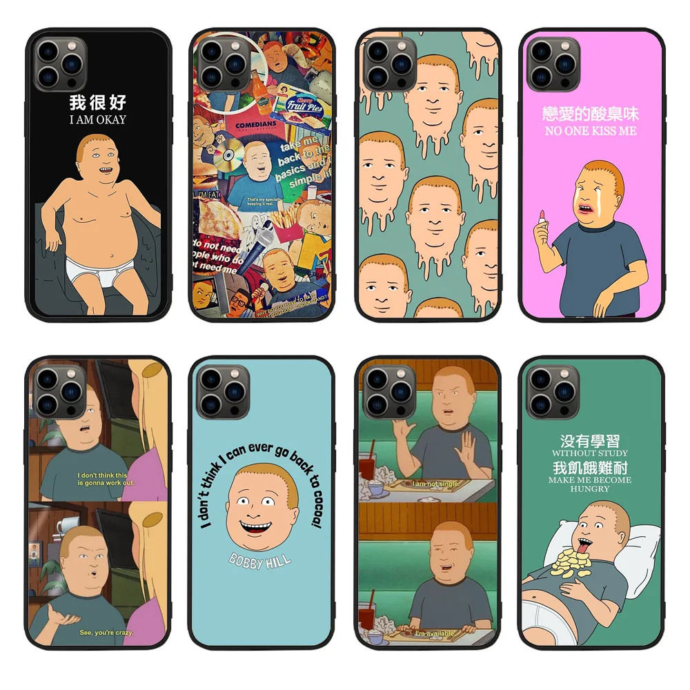 

Bobby Hill I Am Okay Soft TPU Border Phone Case For Iphone 13 13PRO 12 11PROMAX 11 X XS XR XSMAX 6 Plus 7 7Plus 8 8Plus cover