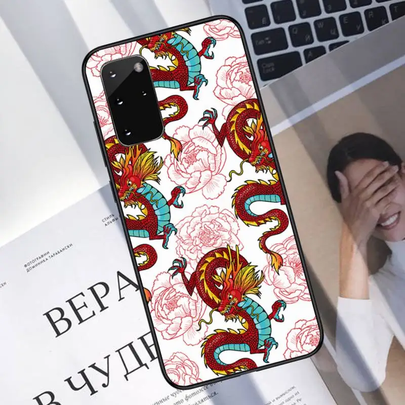 

Chinese dragon Mythical beast Phone Case For Samsung galaxy S 7 8 9 10 20 edge A 6 10 20 30 50 51 70 note 10 plus