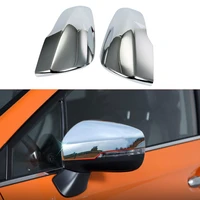 1 pair of abs chrome rearview mirror cover cap car mirror cover fit for subaru crosstrek xv 2018 2019 accessories car styling