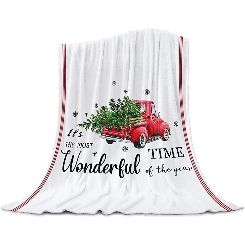 

Охлаждающее одеяло, плед для дивана и кровати, дышащее летнее одеяло, Рождественский олень на белом фоне, декоративное