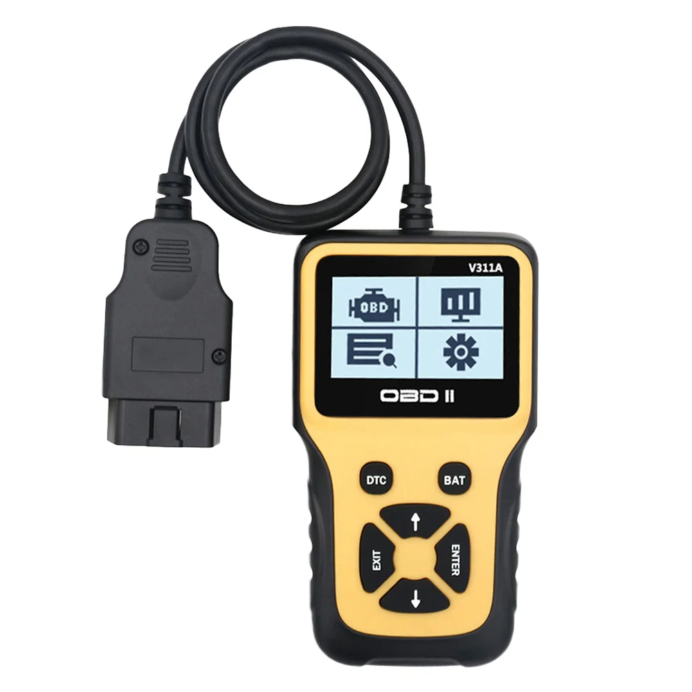 

V311A универсальный OBD2 считыватель кодов OBDII OBD Автомобильный считыватель кодов автомобильный диагностический сканер АНАЛИЗАТОР ошибок двиг...