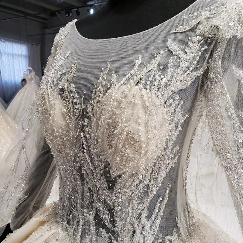 

HTL1068 princess wedding dresses with cape o-neck ball gown appliques long sleeve bride dress corset vestido de noiva plus size