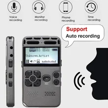 8 ГБ перезаряжаемый ЖК цифровой Аудио Диктофон портативный MP3