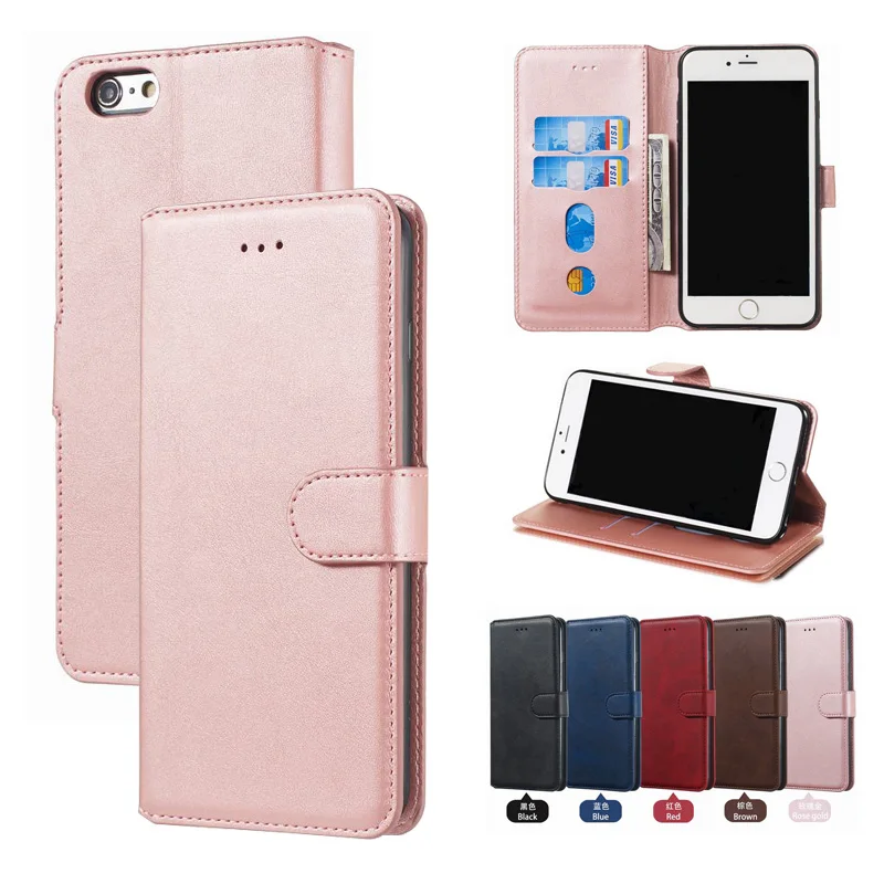 Чехол-бумажник для iphone 7plus кожаный с магнитной застежкой | Мобильные телефоны и