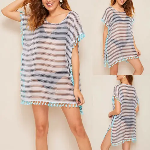 Новое модное женское летнее однотонное пляжное платье купальник бикини