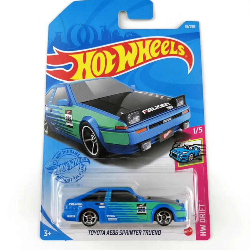 2021 горячие колеса автомобилей NO.1 36 TOYOTA AE86 SPRINTER TRUENO NISSAN 300ZX TWIN TURBO 1/64 металл литья