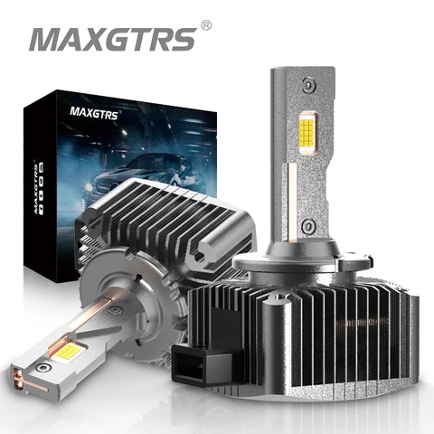 MAXGTRS D3S светодиодный фары HID D1S D2S D4S D5S D8S D1R D2R D3R Turbo светодиодный 24000LM двухсторонний чип CSP 6500K белый 90 Вт Plug & Play