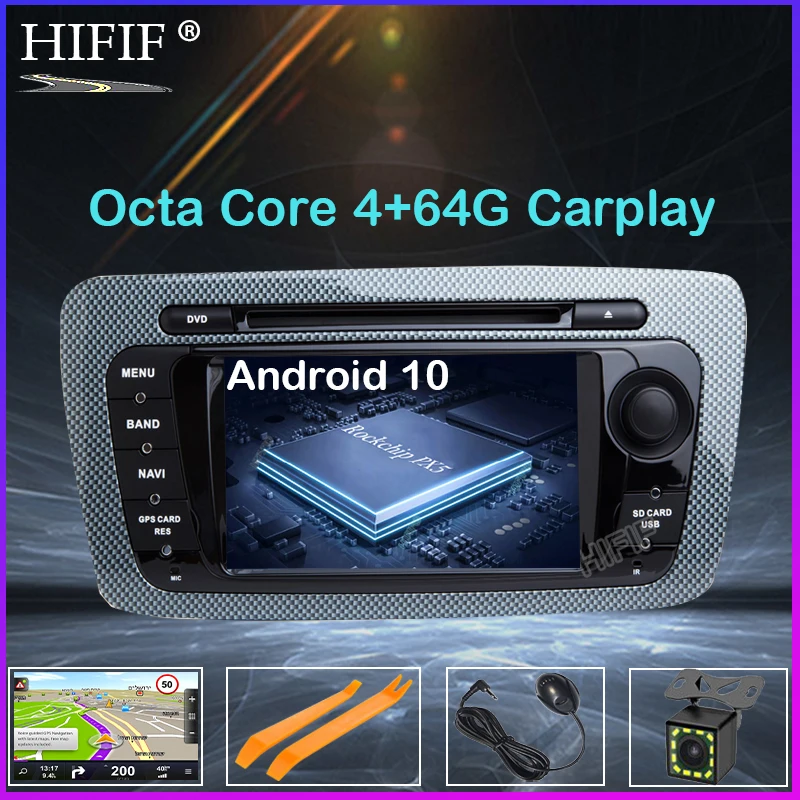 DSP Android 10 автомобильный DVD GPS плеер Bluetooth Автомобильный Sat Nav стерео радио навигация