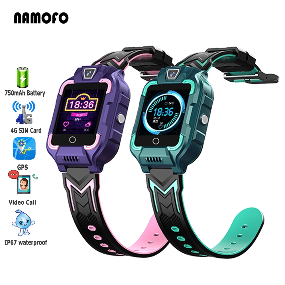 

Children Smartwatch Kids Students 4G Smart Watch Camera GPS WIFI IP67 Waterproof Video Phone Call Location Tracker Monitor 1.3''
