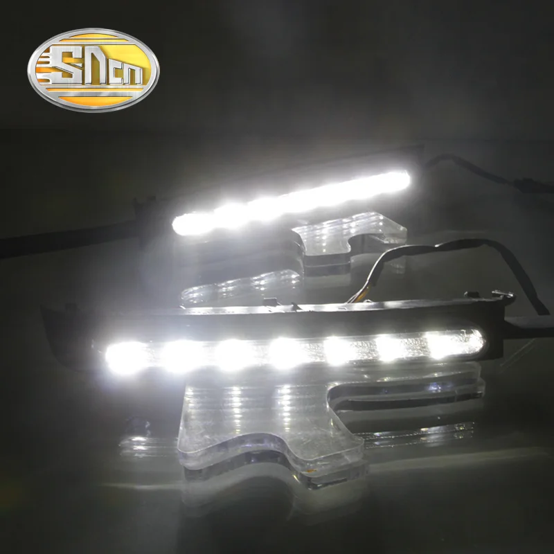 Дневные ходовые светильник SNCN 2 шт. светодиодные для Toyota Mark X 2005-2008 2009 с желтым