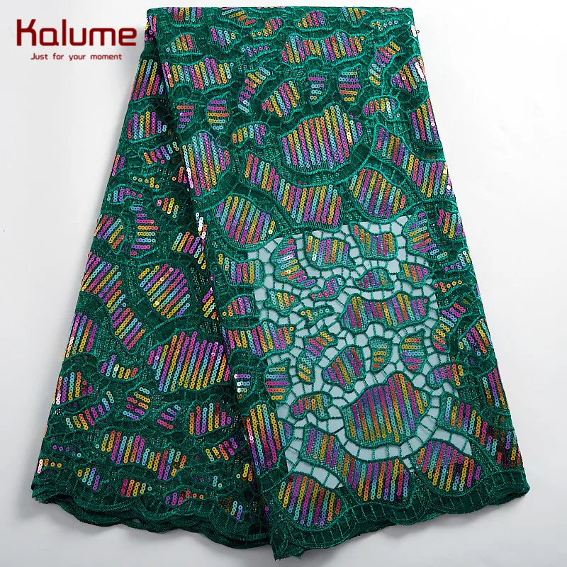

Kalume African Tulle Lace Fabric Sequins French Tulle Lace Fabric Sequins Nigerian Lace Fabric For Wedding Dress Robes F2397