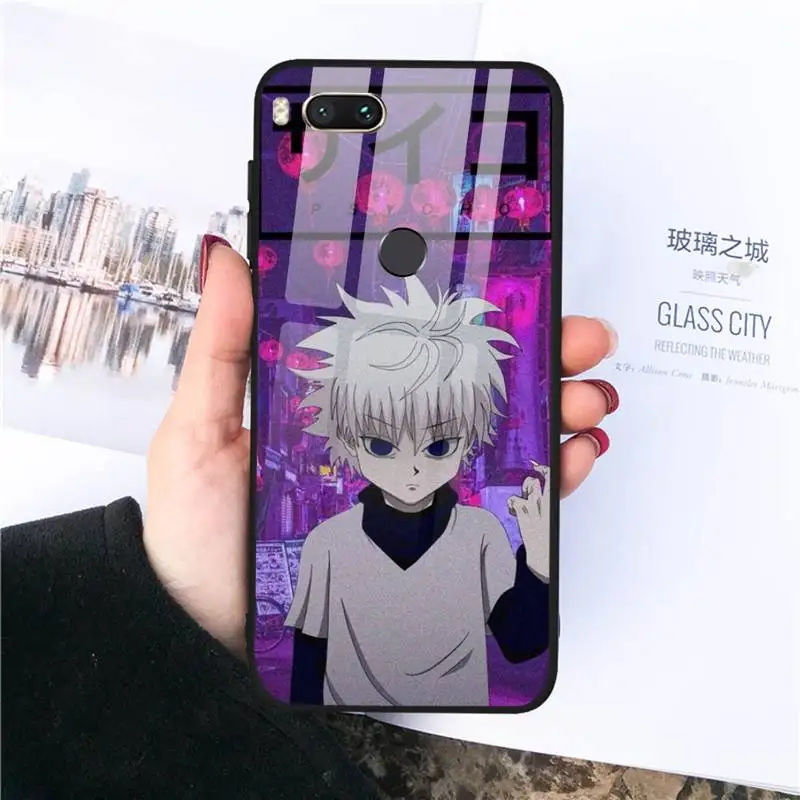 

Anime Hunter x Hunters Cover Phone Case Tempered glass For xiaomi Redmi 4X 5 6 6A 8 8SE MIX 2 2S Note 3 PLUS