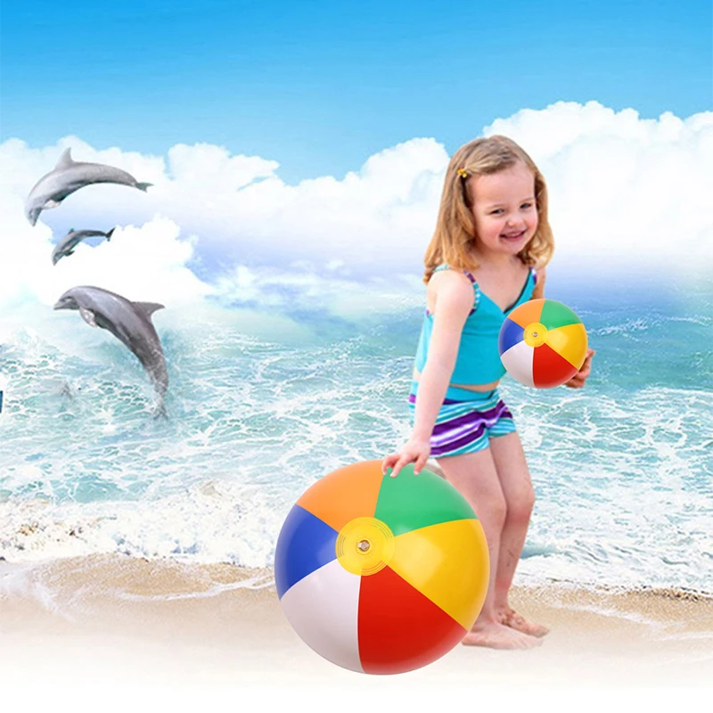 

12/14/16 Inch Summer PVC Water Inflatable Color Ball With Leak-Proof Air Nozzle Sea Beach Animal Ball Swimming Pool Outdoor Toy