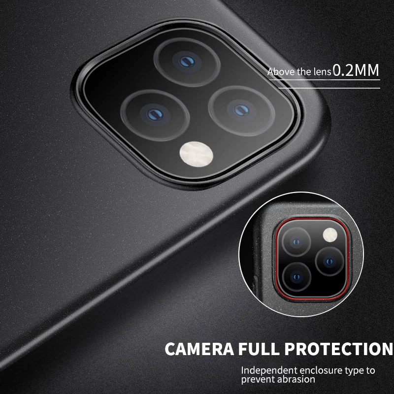 Матовый чехол для телефона iPhone 11 12 Pro XS Max SE 2020 мягкий полноэкранный защитный XR X 7 8