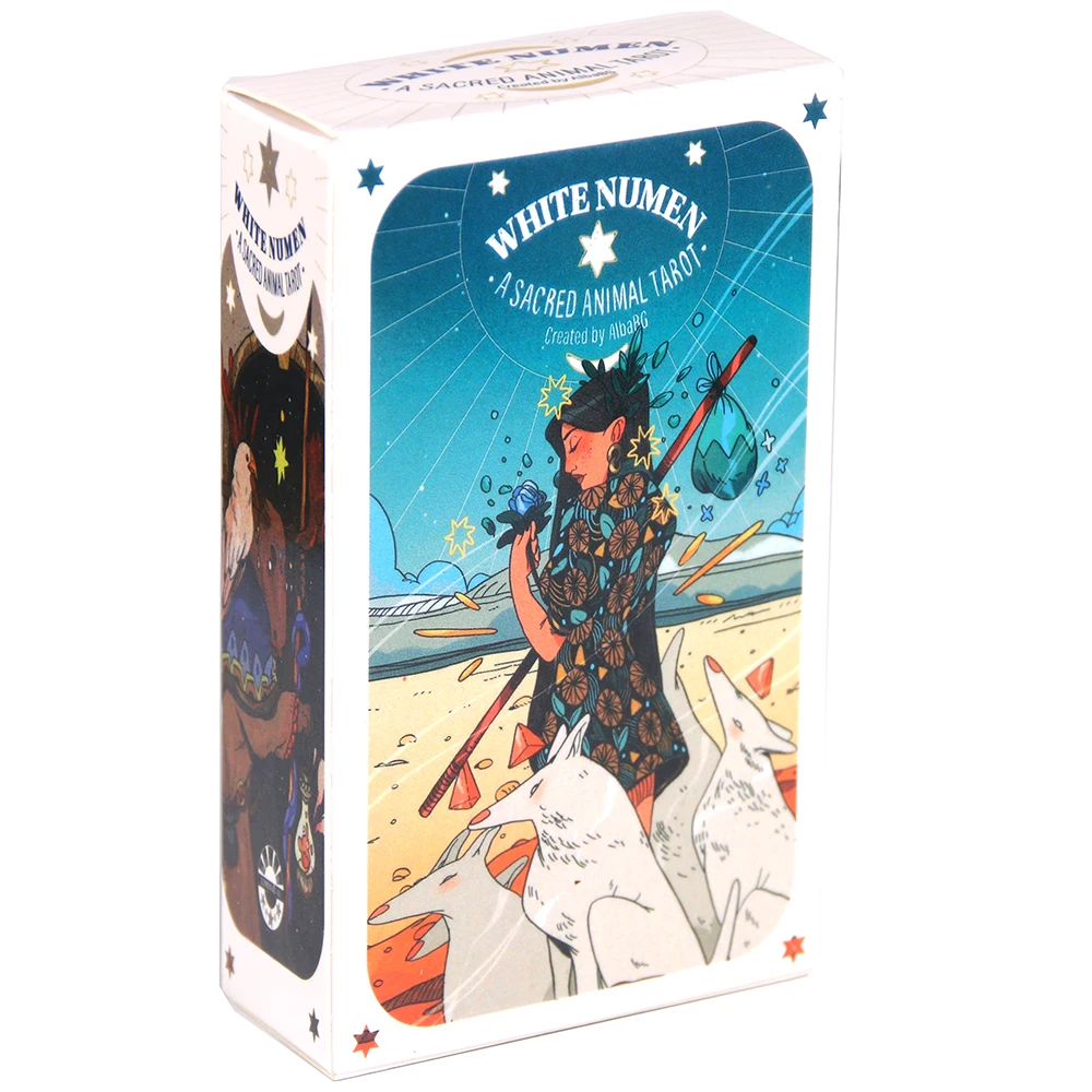 

White Numen A Sacred Animal Tarot Cards Decks Divination Cards Game for Family Party Game