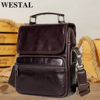 westal mens shoulder bag for man top handle bags for men genuine leather messenger bags designer mens leather handbags men bag