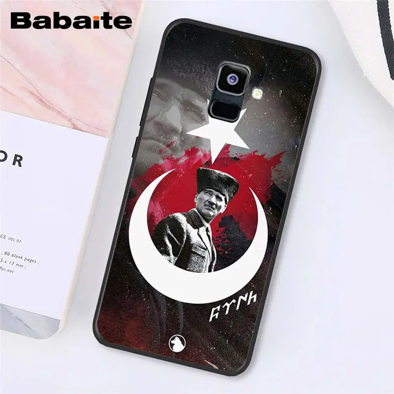 Babaite Turkey Mustafa Kemal Ataturk Phone Case For Samsung Galaxy A7 A50 A70 A8 A3 A6 A6Plus A8Plus A9