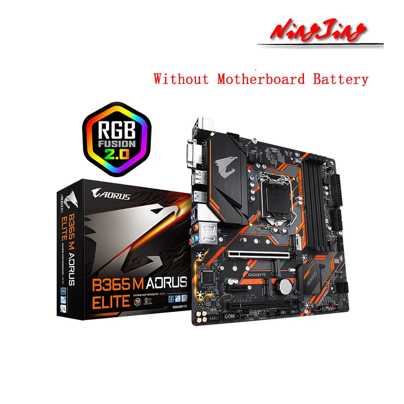 GIGABYTE GA B365 M AORUS ELITE Micro ATX Intel M.2 SSD новая 64G двухканальная Поддержка 8 9 Gen LGA 1151 CPU