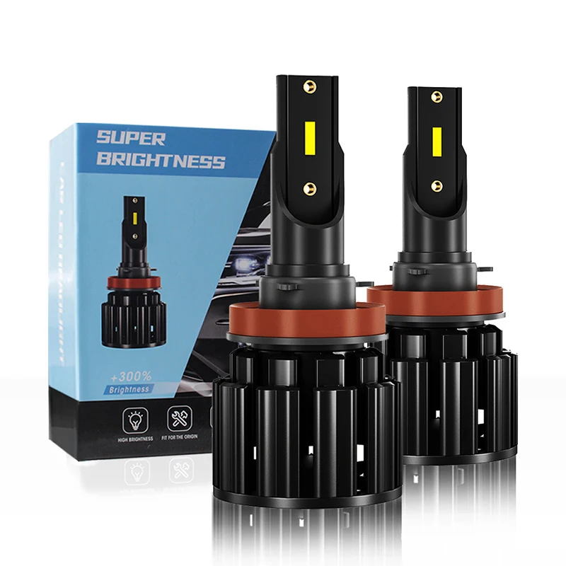 

2PCS Car LED Headlight H4 ZES Chip H7 H8 9012 H11 9005 HB3 9006 HB4 H1 Canbus Fog Lamp 24000LM 120W White Light