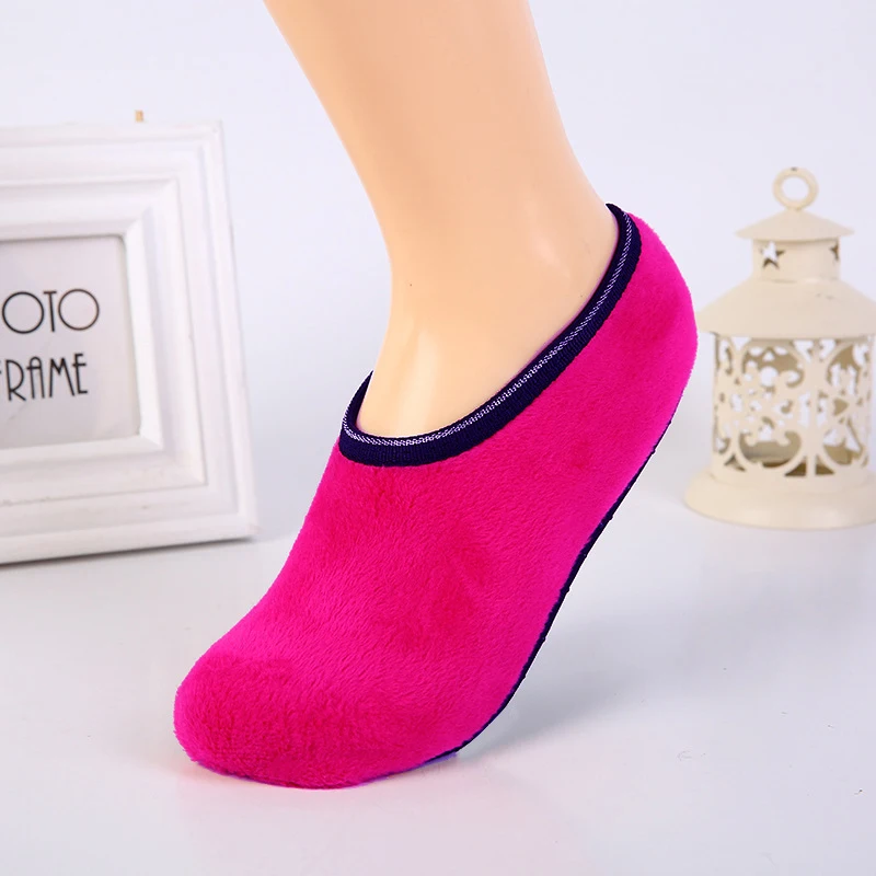 

Носки женские утепленные домашние, Нескользящие, однотонные, эластичные, зимние