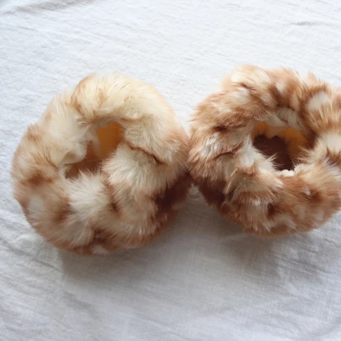 Женский зимний теплый воротник из искусственного меха шарф шаль Олень оленьи ошейники накладные манжеты на запястье гетры брошь с мультяшным медведем