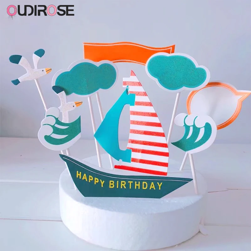 Тема мультфильма для детей счастливые топперы торта на день рождения сердце