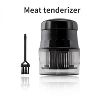 stainless steel steak tenderizer with protective cover tenderizer needle broken tendon needle tenderizer free cleaning brush